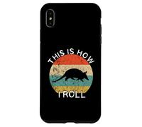Armadillo This Is How I Roll Retro Vintage Sunset Wildlife Case for iPhone XS Max