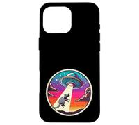 Armadillo Zoo Animal Abducted Alien Spacecraft Outer Space Case for iPhone 16 Pro Max