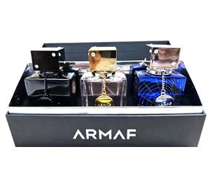 ARMAF Men's Club De Nuit 3 PC Collector's Pride Parfum Gift Set (Black)