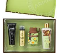 Armaf Perfumes Odyssey Dubai Chocolat Gourmand 4 Pieces Gift Set For Men, Eau De Parfum 100ml, Body Spray 50ml, Hair Shampoo 250ml, Shower Gel 100ml, Long Lasting Fragrance With Chocolate & Pistachio