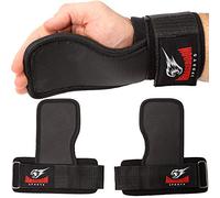 ARMAGEDDON SPORTS Weight Lifting Hand Grips Workout Pads with With Built in Adjustable Wrist Support Wraps for Power Lifting Pull Up Fitness Gym Crossfit - Fitness Gloves Alternative