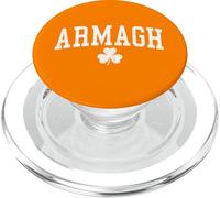 Armagh Ireland St Patricks Day Retro Distressed Shamrock PopSockets PopGrip for MagSafe