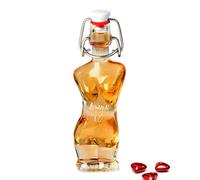 Armagnac XO | Miniature Brandy Gift | Lady Shaped Glass Bottle | 40ml | 40% | Caramel & spiced oak palate • Novelty female torso bottle • Free personalisation • Gift for Christmas, Birthday, Celebrations