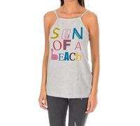 Armand Basi Womens oval neck thin strap top ADM0104 - Grey Cotton - Size X-Small
