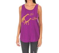 Armand Basi Womens round neck twisted tank top ADM0107 - Violet Cotton - Size Small