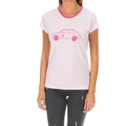Armand Basi Womens short sleeve round neck T-shirt ADM0028 - Pink Cotton - Size Small
