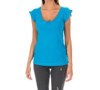 Armand Basi Womens Sleeveless T-shirt with round neckline ADM0102 woman - Blue Cotton - Size X-Small