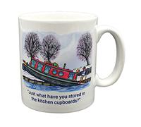 Armand Foster Narrowboats Narrow Boats Humour Cartoon Funny Gift Double Sided Mug - Cartoons