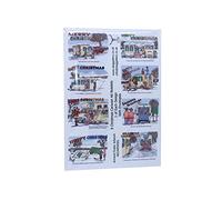 Armand Foster Pack of 8 Christmas Caravan Humour Cartoon Funny Notelet Blank Cards with Envelopes - Artwork