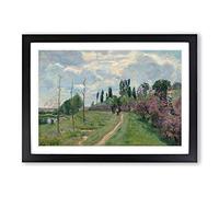 Armand Guillaumin Landscape in France Framed Print | A2 Oak Framed Wall Art | Ready to Hang | Modern Nature Picture | Living Room Bedroom Lounge Office