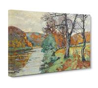 Armand Guillaumin the Echo Rock Creuse Canvas Print | Gallery Wrapped 30mm Frame Wall Art | 30x20 inches | Ready to Hang | Classic Picture | Living Room Bedroom Lounge Office