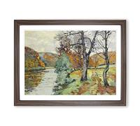 Armand Guillaumin the Echo Rock Creuse Classic Painting Framed Print | A4 Walnut Framed Wall Art | Ready to Hang | Classic Historical Picture | Living Room Bedroom Lounge Office