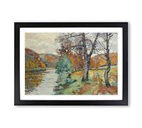 Armand Guillaumin The Echo Rock Creuse Framed Print | A2 Oak Framed Wall Art | Ready to Hang | Modern Nature Picture | Living Room Bedroom Lounge Office