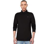 Men's Armani Exchange Mens Long Sleeve Micro Logo Polo Shirt - Black - Size: 42/Regular