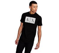 Armani Exchange 8nztck_z8h4z Short Sleeve V Neck T-shirt Black 2XL Men
