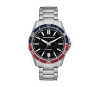 Armani Exchange A|X Men's Immersion Inspired Sport Watch with Stainless Steel or Silicone Strap, Silver/Red/Blue, Diving Inspired