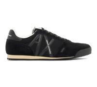 Armani Exchange A|X Men's Lower, Suede and mesh Details, Side Logo, Sneaker, Black, 10