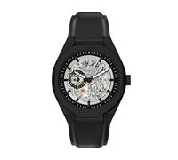 Armani Exchange A|X Men's Sync Automatic Black Leather Watch (Model: AX4297)