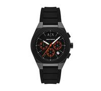 Armani Exchange A|X Men's Sync Chronograph Black Silicone Watch (Model: AX4198)