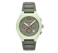 Armani Exchange A|X Men's Sync Chronograph Green Silicone Watch (Model: AX4171)