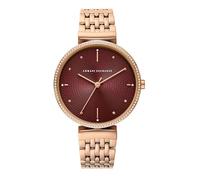 Armani Exchange Watch for Women, Three Hand Movement, 36 mm Rose Gold Stainless Steel Case with a Stainless Steel Strap, AX5912