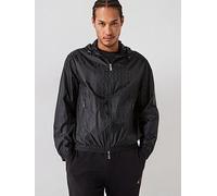Armani Exchange All Over Monogram Lightweight Jacket, Black, Size M, Men Black