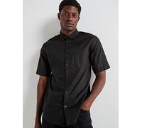 Armani Exchange All Over Monogram Short Sleeve Shirt, Black, Size S, Men Black