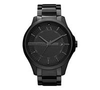 Armani Exchange Analogue Quartz Watch with Black Stainless Steel Strap for Men AX2104