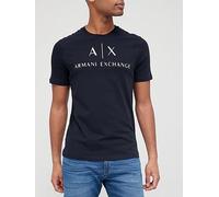 Armani Exchange AX Logo Print Slim Fit T-Shirt, Navy, Size 2Xl, Men Navy