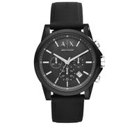 Armani Exchange AX1326 Outerbanks Black Rubber Chronograph Multi Dial Watch