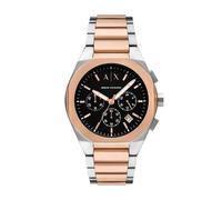 Armani Exchange Watch for Men, Quartz Chronograph Movement and 42mm Case Size with Stainless Steel Strap, Rose Gold Tone Set