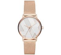 Armani Exchange Ax5550 Women's Lola Rose Gold-tone Mesh Watch
