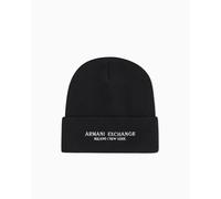 Armani Exchange Berretti Beanie Hat XM001637 AF16950 Black, Black, One Size