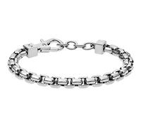 Armani Exchange Bracelet for Men , L 24mm x W 15.5mm x H 6.2mm Silver Stainless Steel Bracelet, AXG0045040