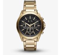 Armani Exchange Drexler Gold Plated & Black Chronograph Watch AX2611