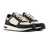 Armani Exchange Dusseldorf Embossed Geometric Motifs, Man Sneaker, BLK Ink+BLK+Off Whit,