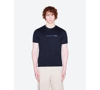 Armani Exchange Embroidered Logo short sleeve T-shirt navy blue - M