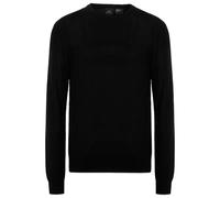 Armani Exchange - Fine Virgin Wool Crew Knit - Black - Xxl