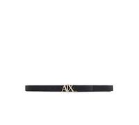 ARMANI EXCHANGE Gold Ax Buckle Reversible hinge belt Belt,