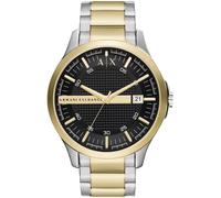 Armani Exchange Watch For Men, Quartz Three hand date Movement and 46mm Case Size with Stainless steel strap, Gold tone and silver tone