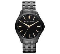 Armani Exchange Watch for Men, Three Hand Movement, 45 mm Black Stainless Steel Case with a Stainless Steel Strap, AX2144