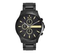 Armani Exchange Hampton Men's Quartz Watch with Black Dial and Black Stainless Steel Bracelet AX2164