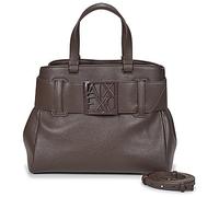 Armani Exchange Women Susy, Tone Logo, Flap Closure Shopping Bag, Hot Fudge, One Size