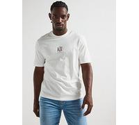 Armani Exchange T shirt Embroidered Icon logo Regular fit White XM000363