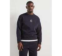 Armani Exchange Men's Embroidered Centre Logo Sweatshirt, Blue