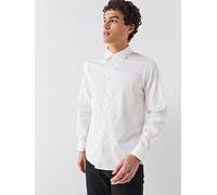 Armani Exchange Icon Stretch Cotton Shirt, Off White, Size 2Xl, Men Off White