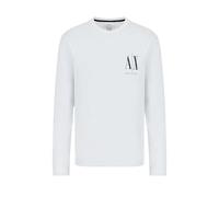 Armani Exchange for man. 8NZTPLZJH4Z1100 Icon Project T-shirt white (XL), Casual, Cotton, Long sleeve