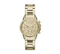 Armani Exchange Lady Banks Womens Quartz Watch with Gold Dial and Gold Stainless Steel Bracelet AX4327