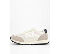 Armani Exchange Large Logo Trainers - Natural, Natural, Size 12, Men Natural