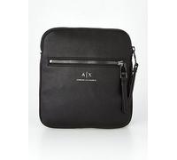 Armani Exchange Leather Cross Body Bag - Black, Black, Men Black